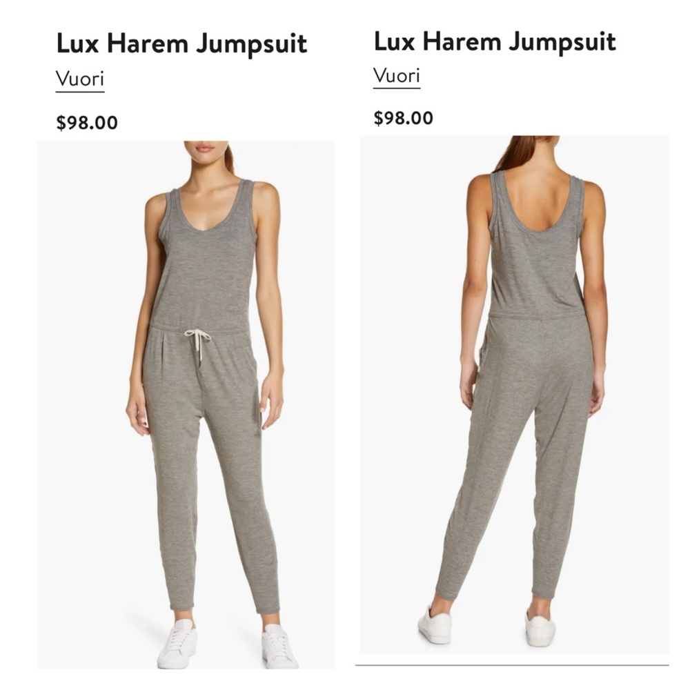 Vuori Lux Harem Jumpsuit EUC Size Large